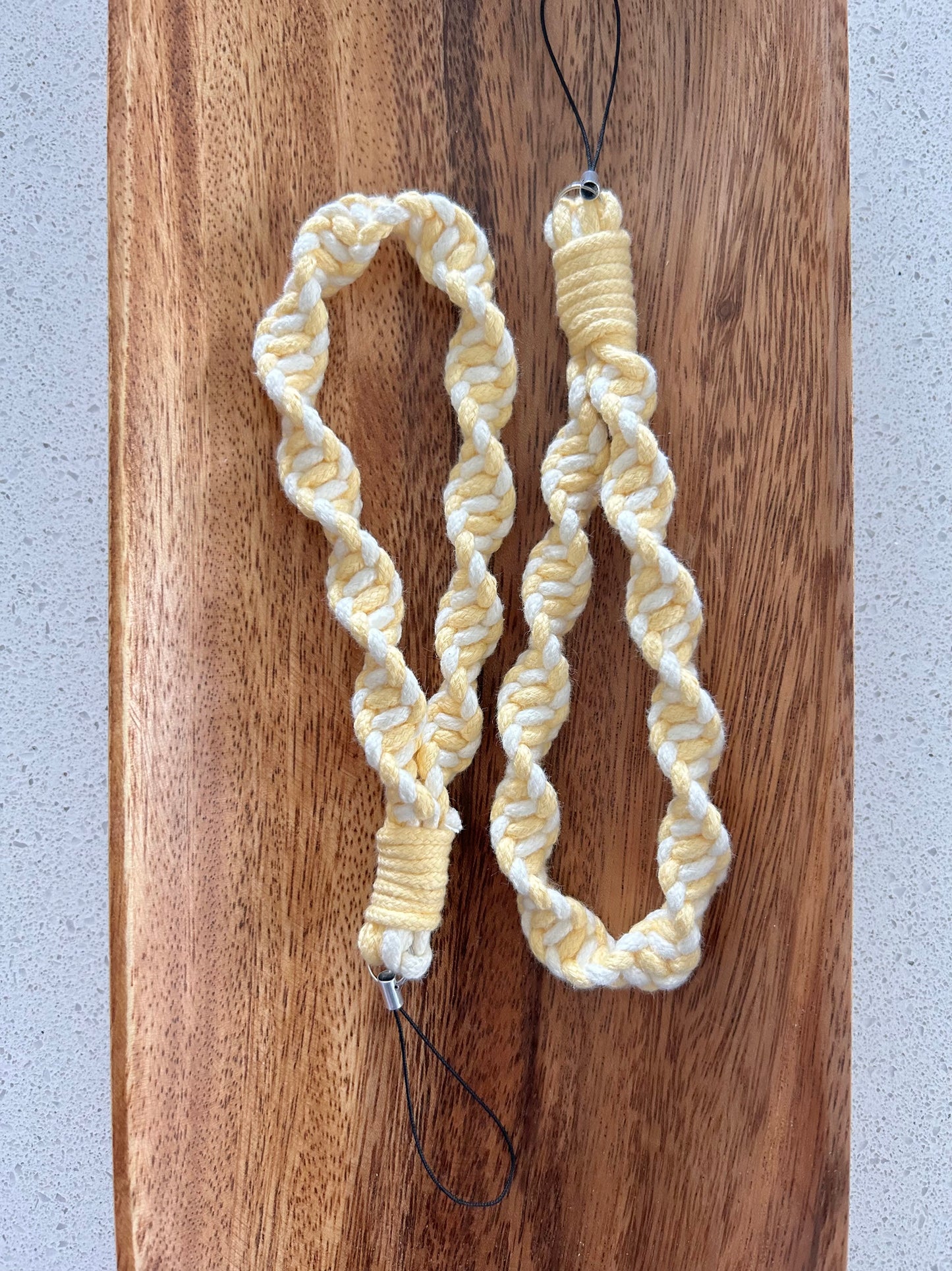 Twisted Macrame Phone Lanyard Wristlet