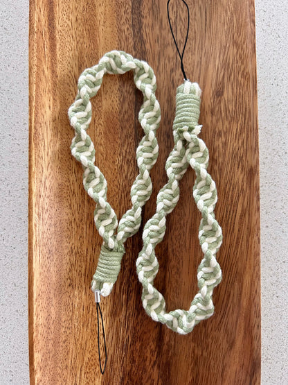 Twisted Macrame Phone Lanyard Wristlet