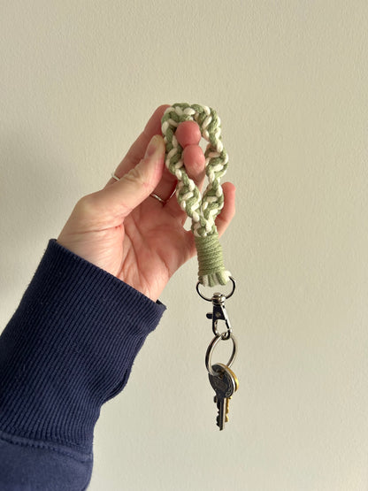 Twisted Macrame Finger Loop Keychain