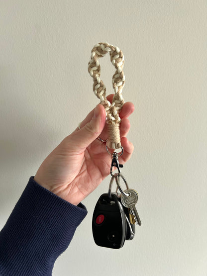Twisted Macrame Finger Loop Keychain
