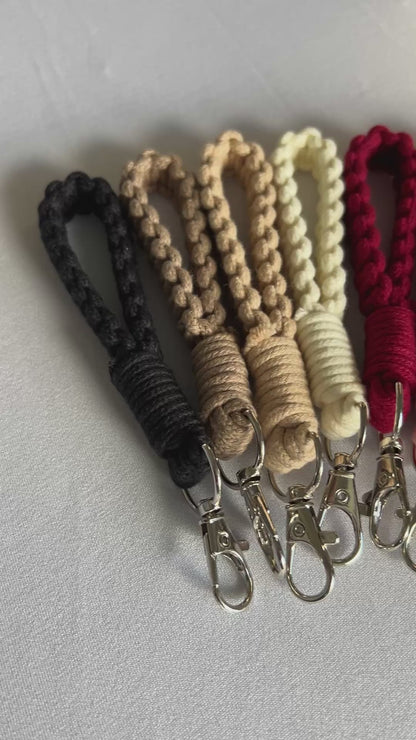 Macrame Finger Loop Keychain