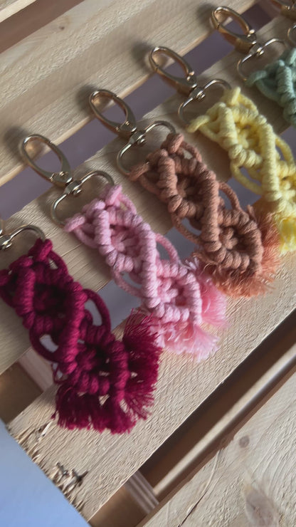 Mini Macrame Keychain