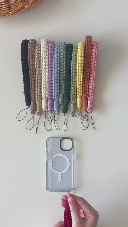 Macrame Phone Lanyard Wristlet